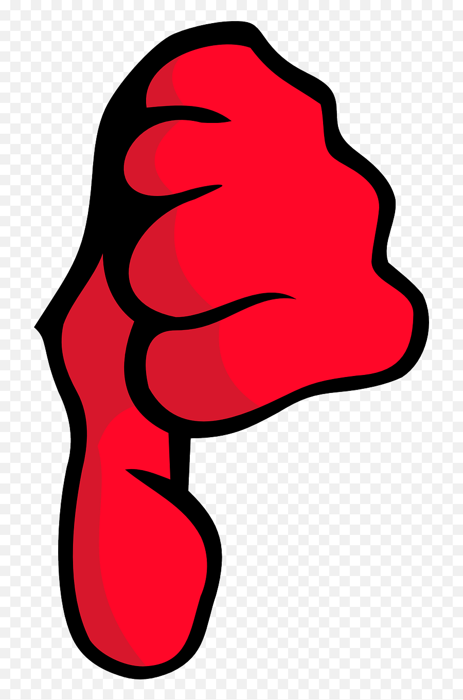 Fist Thumb Finger Anatomy Gesture - Not Okay Clip Art Emoji,Lightning Hammer Arm Emoji