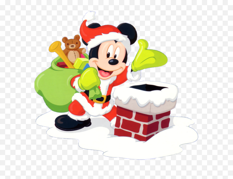 Cute Mickey Mouse Christmas Clipart - Mickey Mouse Christmas Santa Emoji,Minnie Mouse Emoji For Iphone