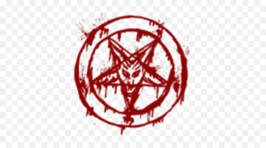 Dark Red Satanic Pentagram - Pentagram Satan Emoji,Pentagram Emoji