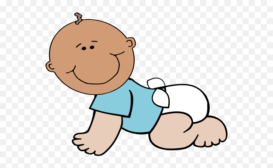 Baby In Diaper Clipart Image - Diaper Clipart Emoji,Diaper Emoji