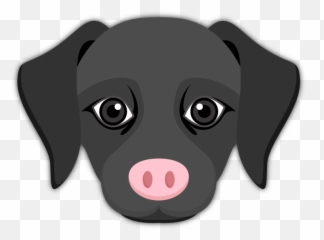Black Labrador Emoji - Dog,Family Emojis