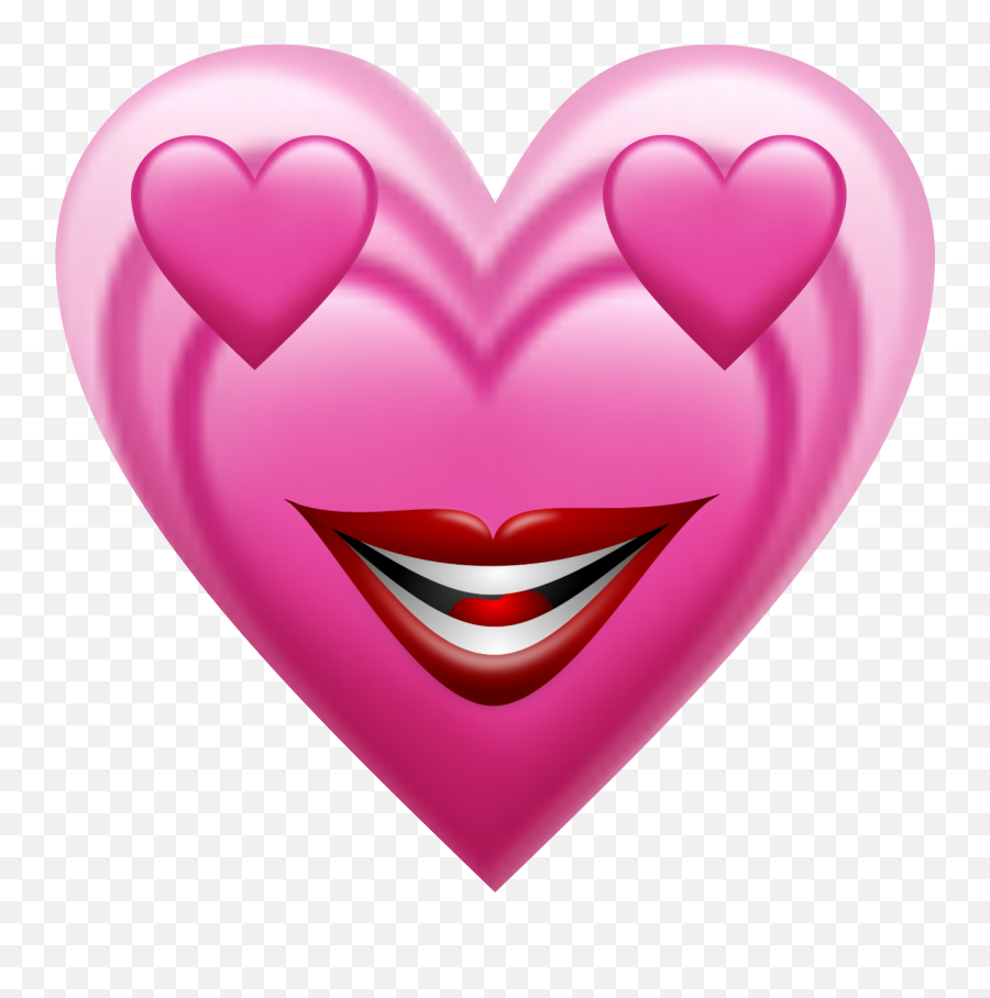 Love Heart Mouth Pixle22 Emoji - Pulsating Heart Emoji,Heart Mouth Emoji