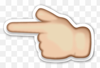 Hand Emoji Clipart Right - Finger Png