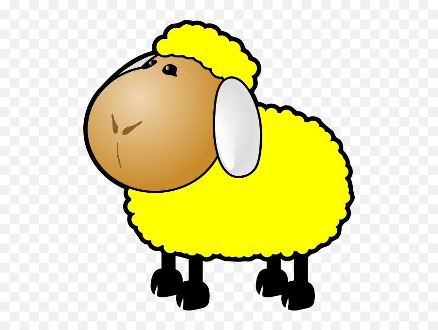 Clipart Sheep Yellow Clipart Sheep Yellow Transparent Free - Sheep Clip Art Emoji,Ewe Emoticon