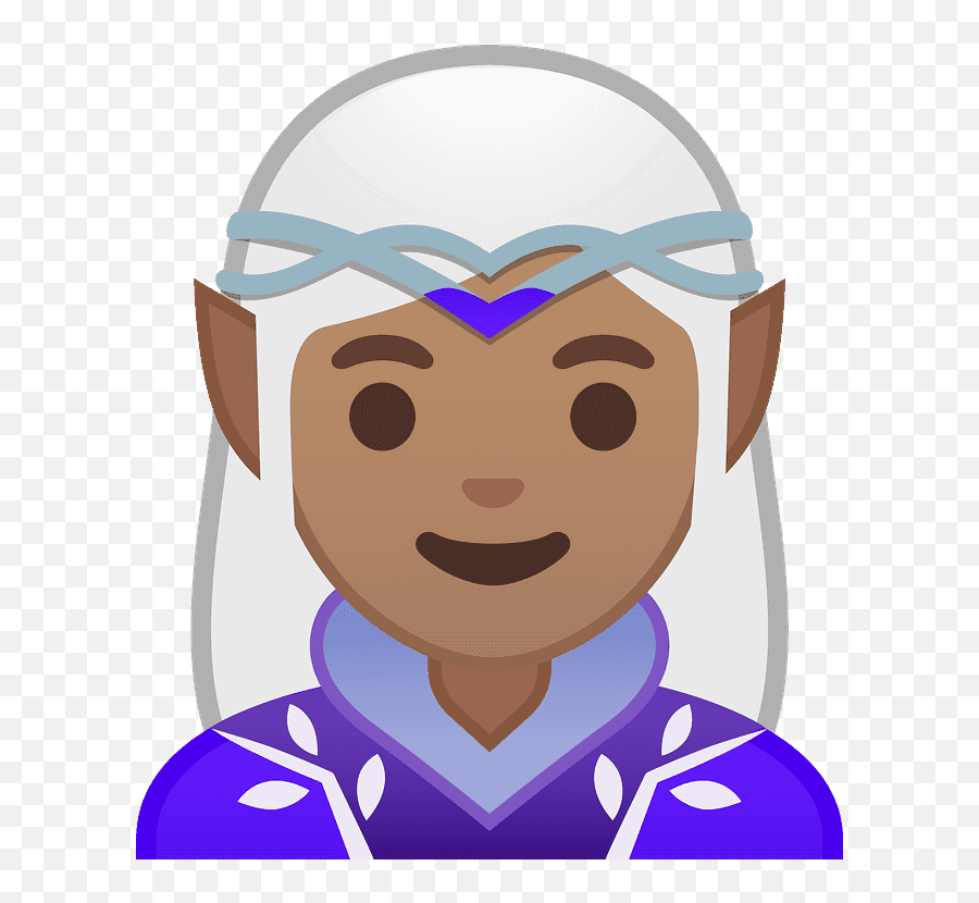 Woman Elf Emoji Clipart - Elfo Emoji,Elf Emoji
