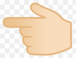 Backhand Index Pointing Left Light Skin Tone Free Icon - Moti Love You Emoji