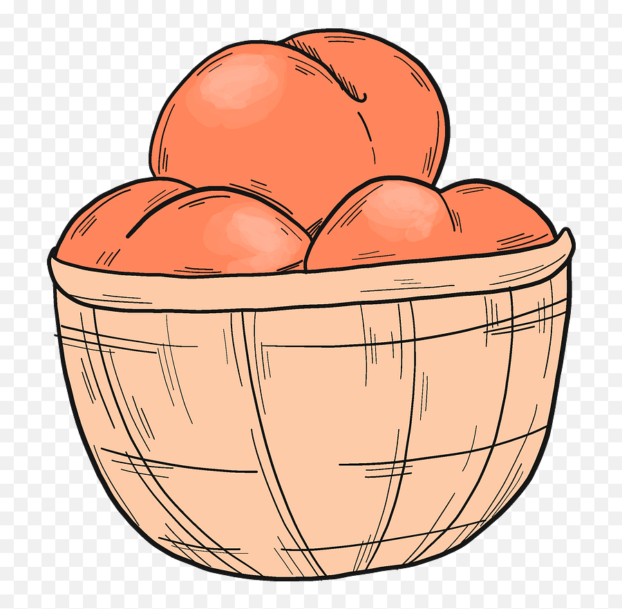 Peaches In A Bowl Clipart - Mixing Bowl Emoji,Peaches Emoji
