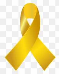 Support Drawing Awareness Ribbon - Gold Cancer Png Emoji
