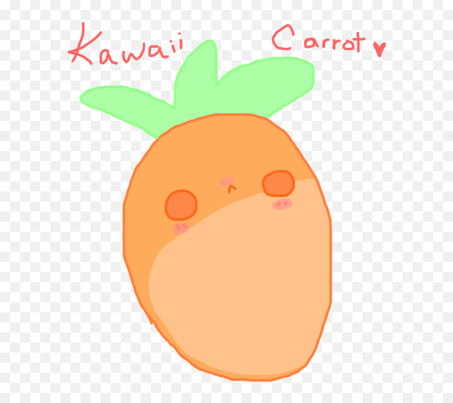 Kawaii Carrot - Illustration Emoji,Carrot Emoji