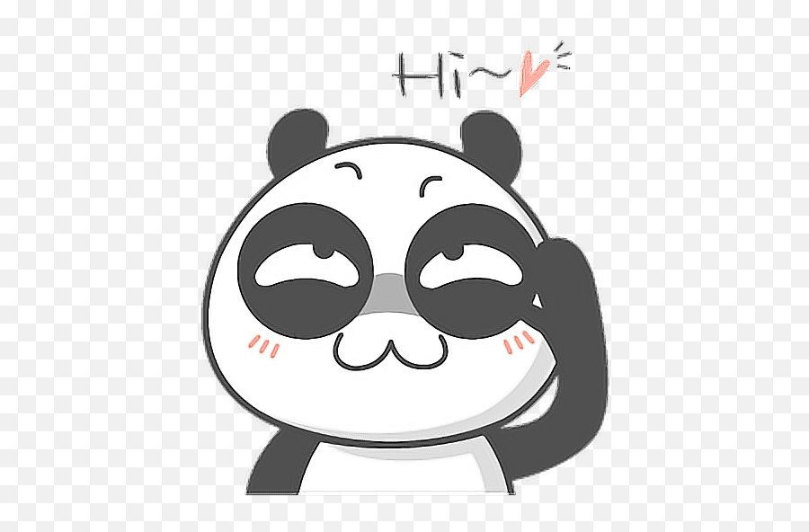 Mq Panda Hi Emojis Emoji - Panda Emoticon,Panda Emojis