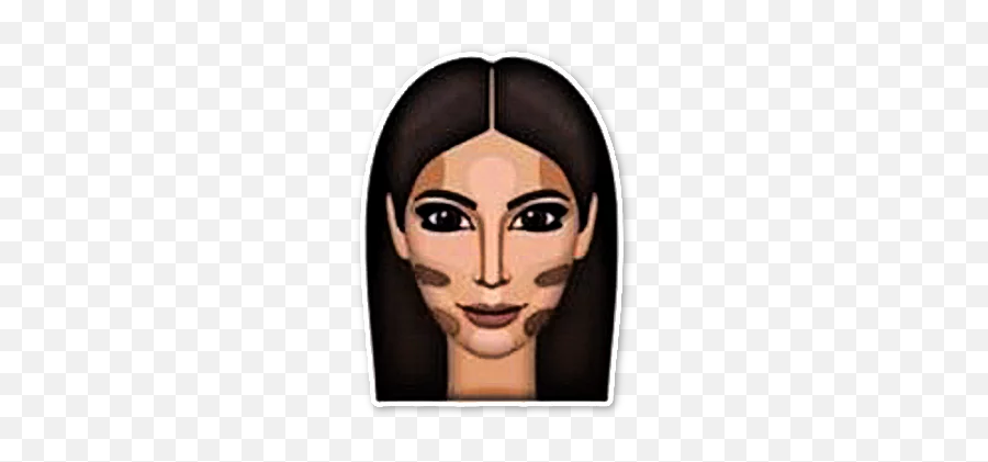 Kim Kardashian Stickers For Telegram - Meme Emoji Kim Kardashian,Kim Emoji