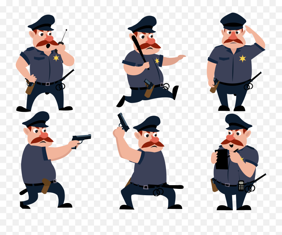 Clipart Pig Police Transparent - Police Drawing Emoji,Police Light Emoji