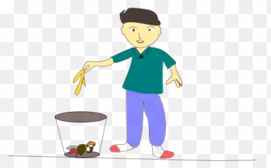 Guy Throwing Banana Peel - Clip Art Emoji