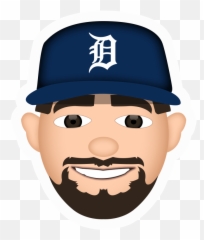 Detroit Tigers Cap Cartoon Emoji