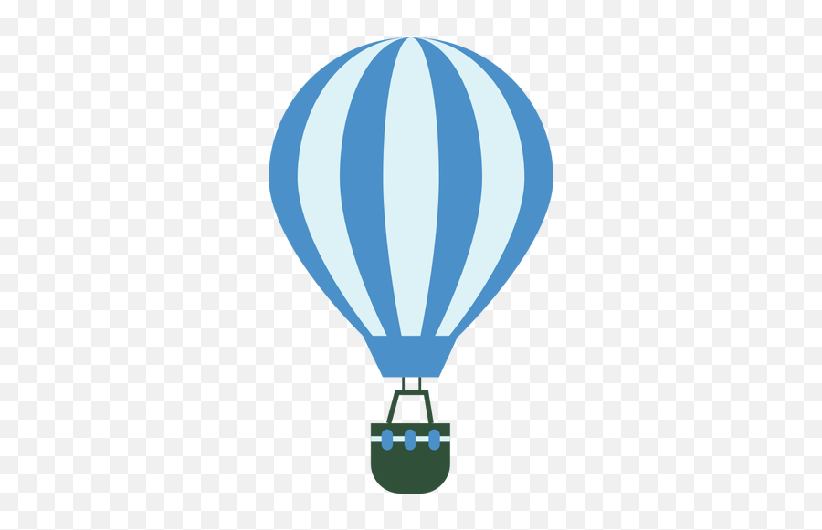 Blue Balloon With Green Basket - Hot Air Balloon Clipart Emoji,Emoji Balloon Arch