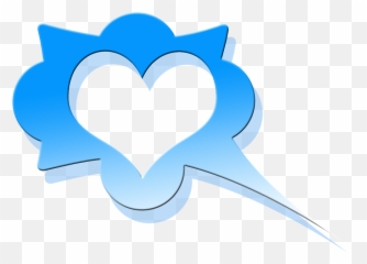 Bubble Discussion Balloon - Formas De Globos Dialogo Azul Emoji