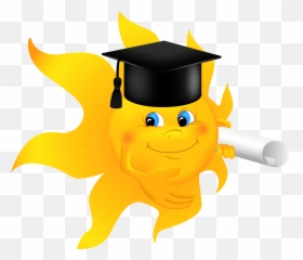 Graduation Clipart Animation Picture - Sun With Graduation Cap Emoji,Tumbleweed Emoticon