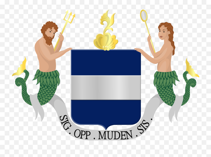 Coat Of Arms Of Muiden - Coat Of Arms Mermaid Emoji,How To Make Emoji Person