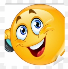 Carta Da Parati Emoticon Con Cellulare - Phone Emoji