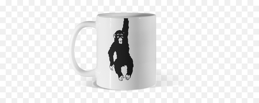 Green Monkey Mugs Design By Humans - Coffee Cup Emoji,Gorilla Emoji