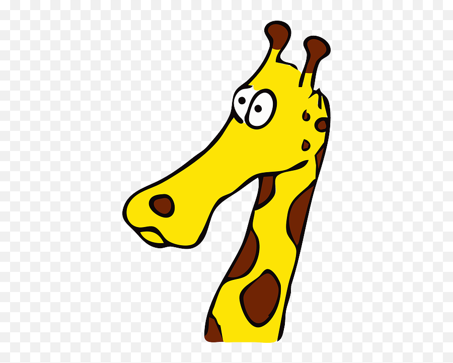 Free Pictures Surprised - Clipart Girafe Black And White Emoji,Giraffe Emoticons