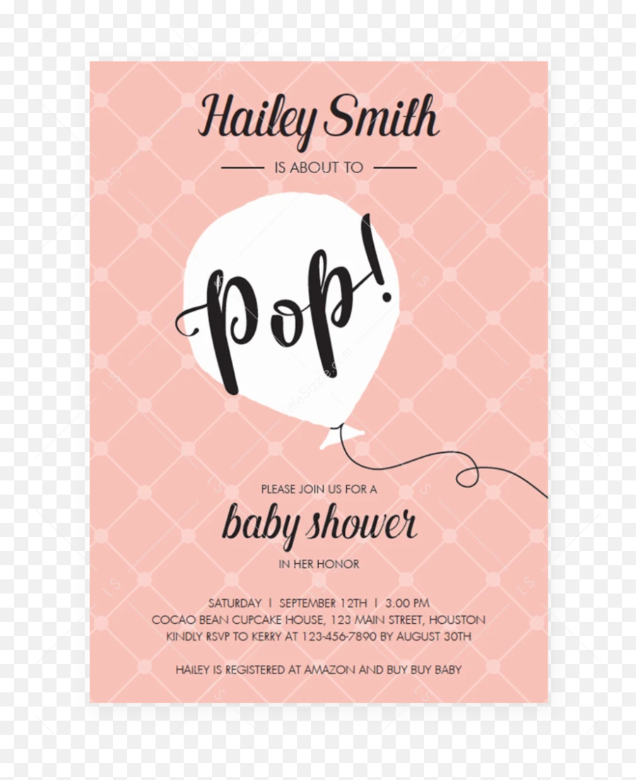 About To Pop Baby Shower Invitation For Girls - Poster Emoji,12th Man Emoji