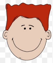 Cartoon Man Face In Color Png Svg Clip Art For Web - Man Red Hair Cartoon Emoji,Toothless Smile Emoji