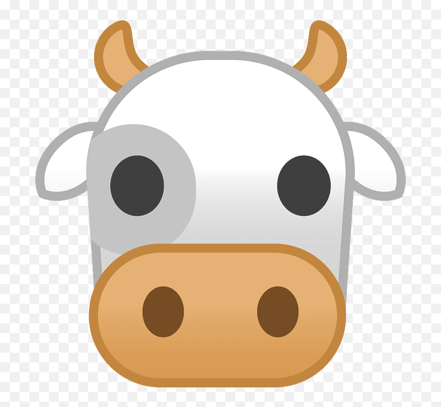 Cow Face Emoji Clipart Free Download Transparent Png - Cow Face Cartoon Png,Unicorn Emoji Android