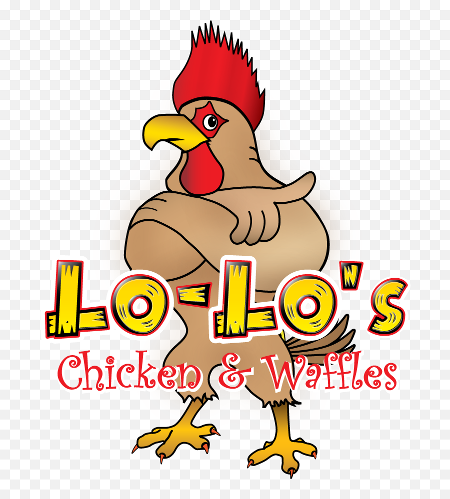 Chicken And Waffles Logo Clipart - Chicken And Waffles Logo Emoji,Flag Chicken Emoji