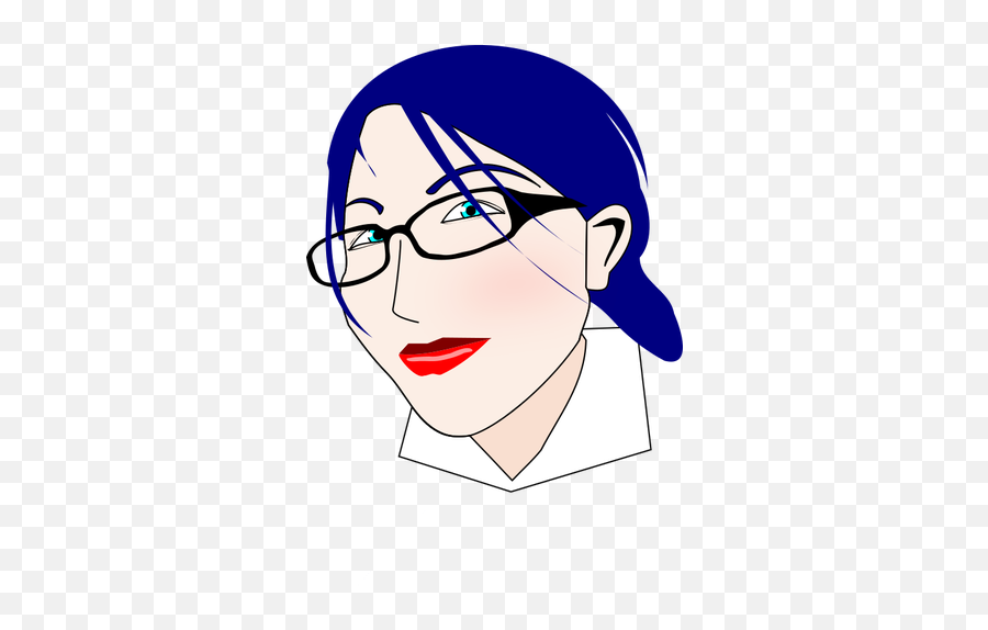 Lady Nerd - Clip Art Emoji,Nerd Emoticon