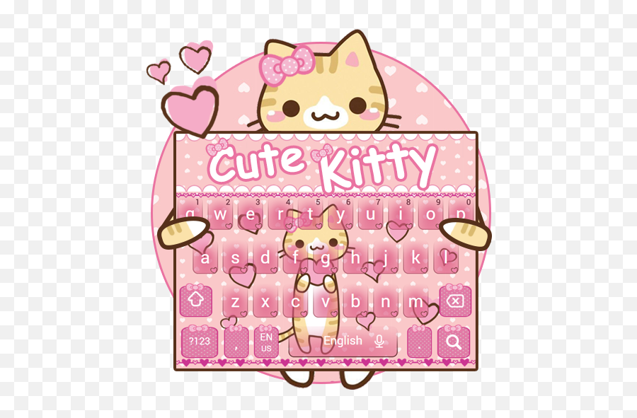 Pretty Cute Kitty Keyboard - Clip Art Emoji,Cat Emoticons Text