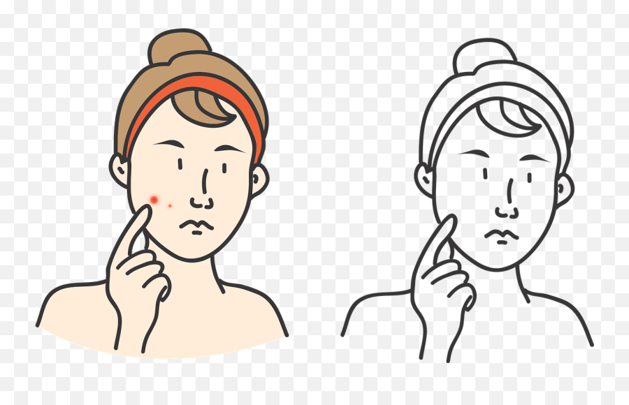 Facial Skin Trouble Free Vector - Acne Emoji,Emoticons O