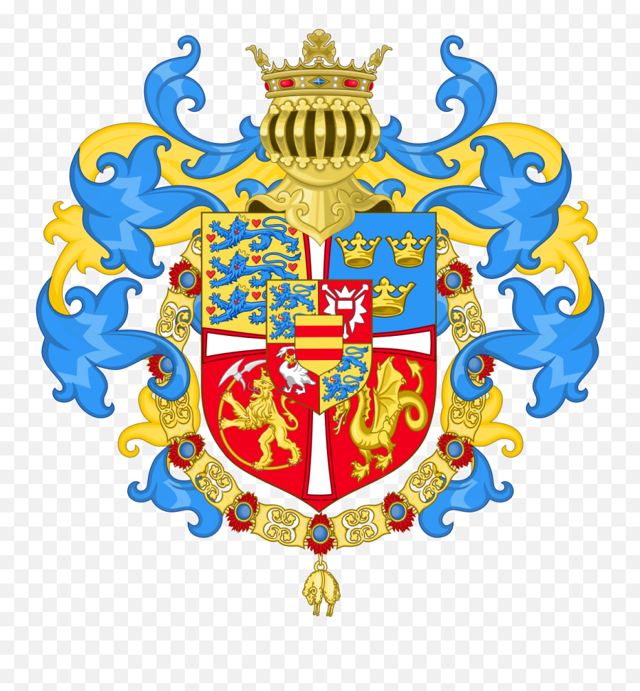 Coat Of Arms Of Christian Ii Of Denmark - Shield Of Arms Of Christian Ii Of Denmark Emoji,Dc Flag Emoji