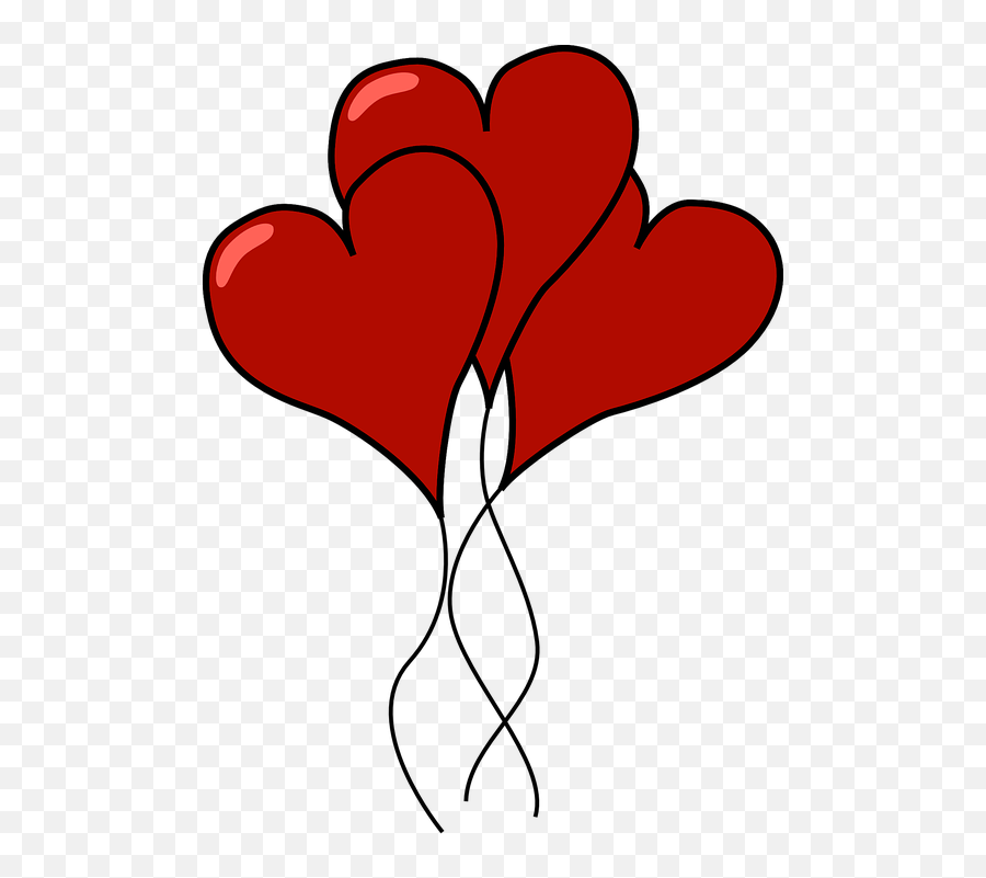 Free Floating Balloon Vectors - Heart Balloon Clipart Emoji,Mermaid Emoticon