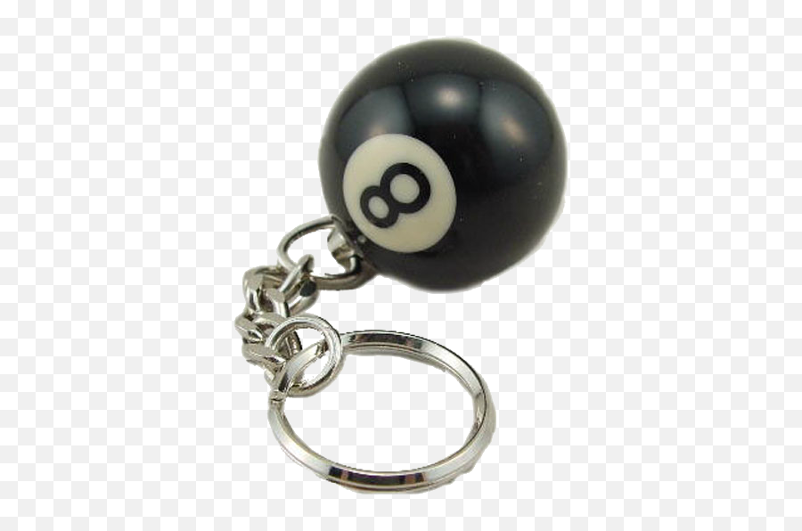 Billard Ball Keyring - Eightball Key Chain Transparent Emoji,8 Ball Emoji