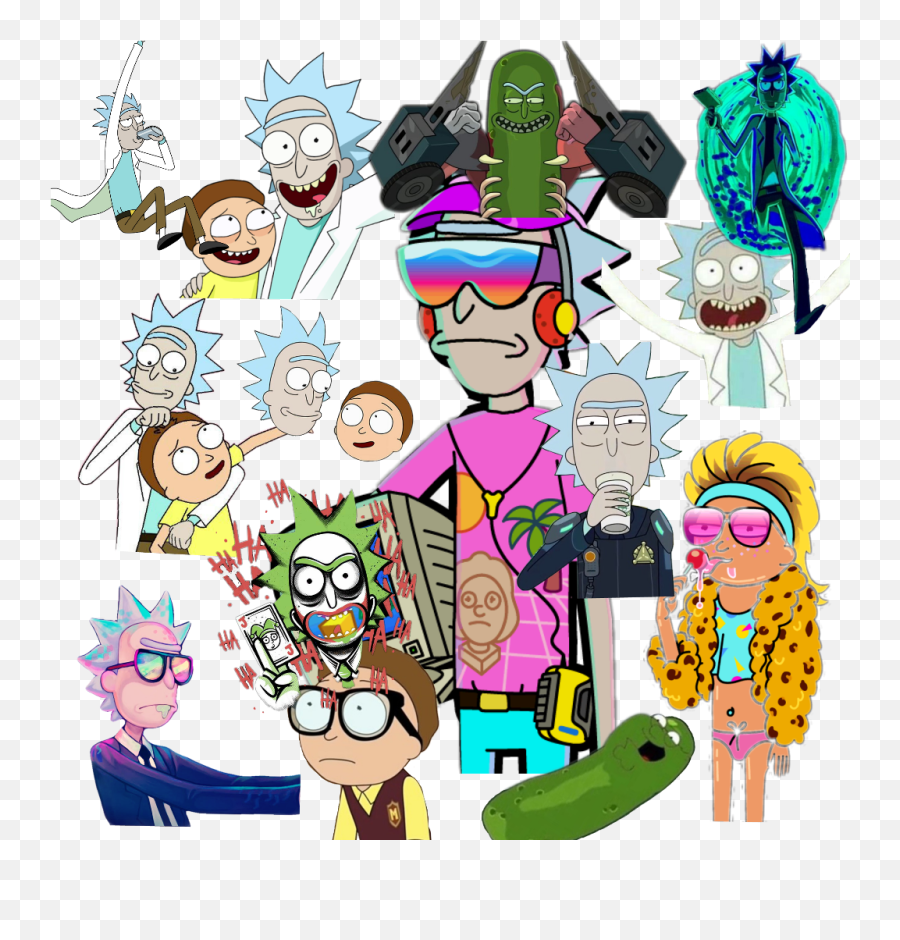 Rick And Morty - Cartoon Emoji,Rick And Morty Emojis