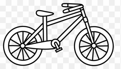 Bike Black And White Bicycle Clip Art - Clipart Emoji