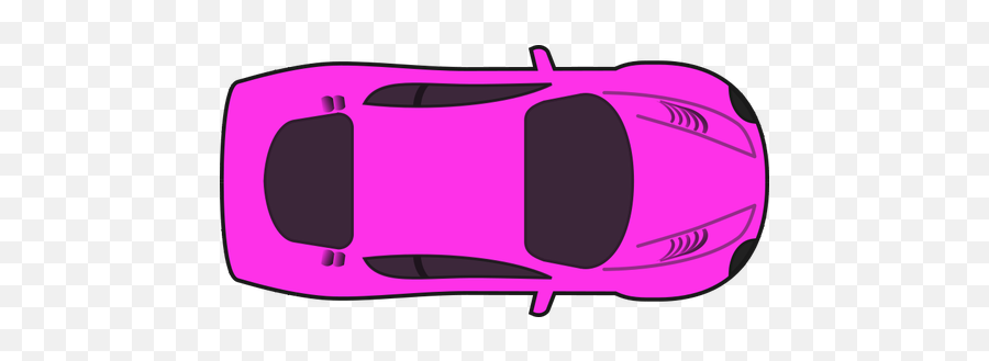 Pink Racing Car Vector Clip Art - Top Down Car Png Emoji,Fast Car Emoji