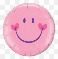 Pink Smiley Face Emoji
