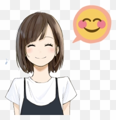 Download Hd Anime Animetyan Tyan Cute Kawaii Ftestickers - Cute Anime Emoji Png,Anime Emoji