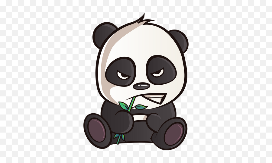 Angry Panda Icon Of Sticker Style - Available In Svg Png Panda Angry Emoji,Panda Emoji