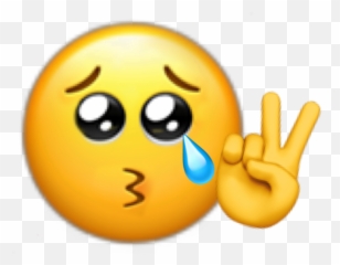 Mental Breakdown - Kiss Peace Sign Emoji,Saw Emoji