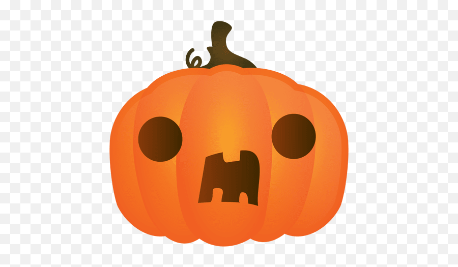 Surprised Halloween Pumpkin - Transparent Png U0026 Svg Vector File Calabazas De Halloween Png Emoji,Ghost Emoji Pumpkin