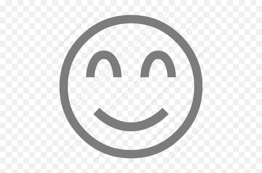 Iconsetc Simple Dark Gray Classic Emoticons Smiling Face - Smiling Eyes Icon Emoji,Black Emoticon