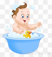 How To Draw A Baby Taking A Bath - Cartoon Bath In Water Emoji,Bathtub Emoji
