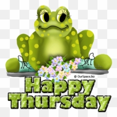 Animated Thursday Clipart - Happy Frog Emoji