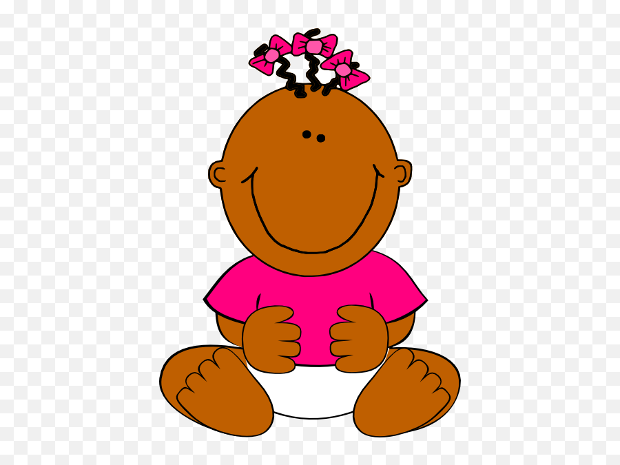 Brown Baby Clipart - Baby Girl Clip Art Emoji,Brown Baby Emoji