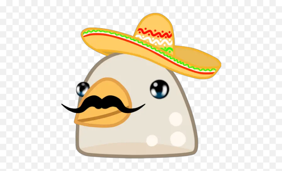 Pigeone Stickers Per Whatsapp - Sticker Paloma Whatsapp Emoji,Sombrero Hat Emoji