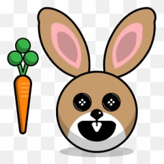Hunny Bunnys Stickers - Rabbit Emoji