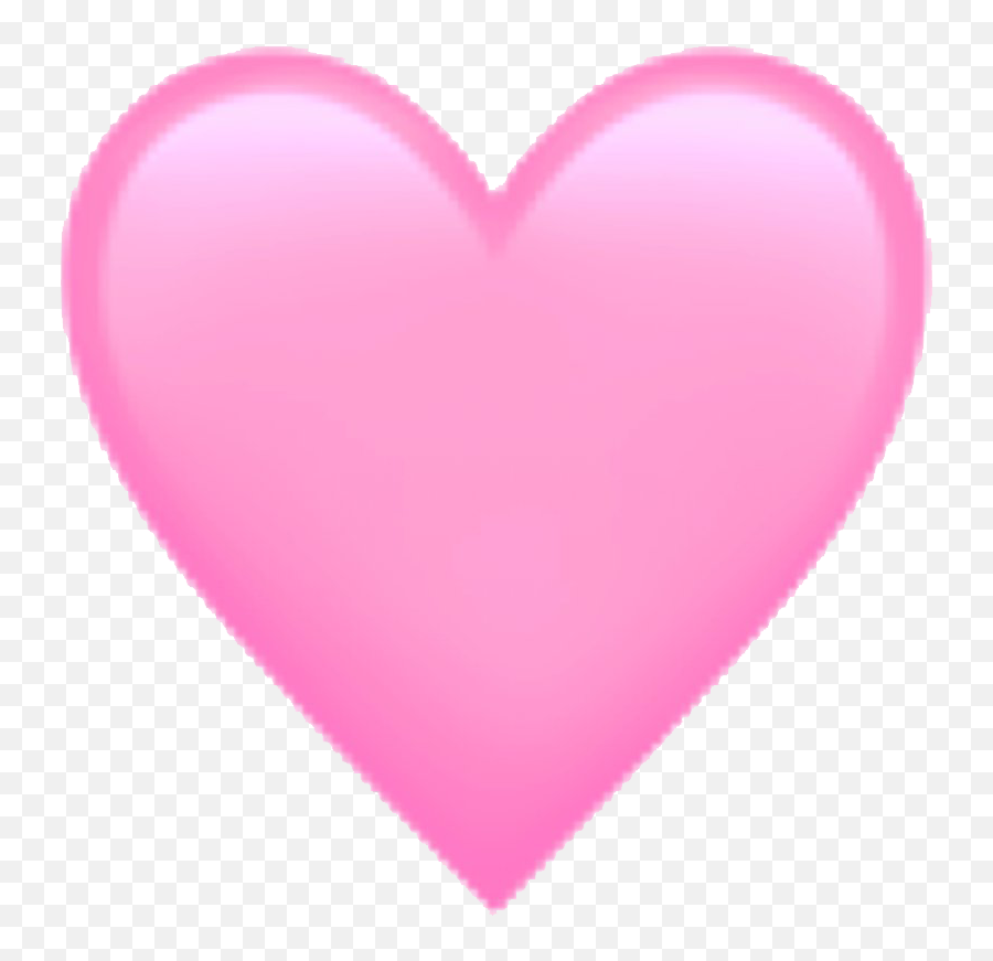 Pink Heart Emoji Transparent Background - Light Pink Heart Emoji,Heart In Emojis